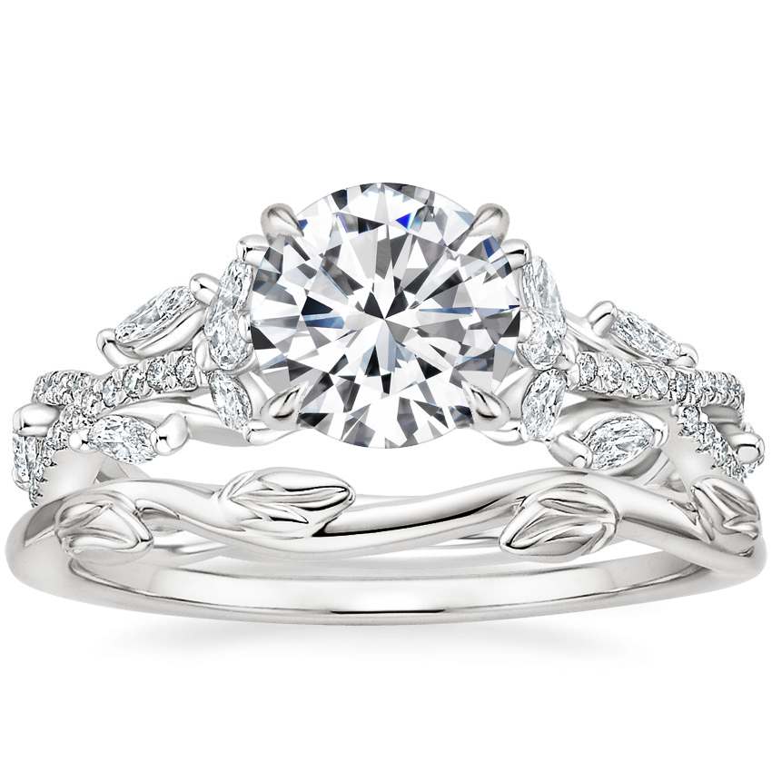 18K White Gold Luxe Secret Garden Diamond Ring 3 4 ct. tw. with